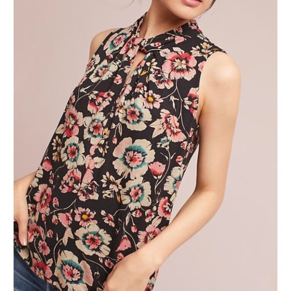 Anthropologie: Twisted high-neck tank